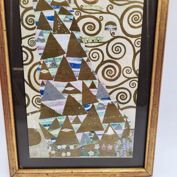 Gustav Klimt Print - Dancing Girl With Spirals & Geometric Patterns Gilded Frame - Picture 6 of 11